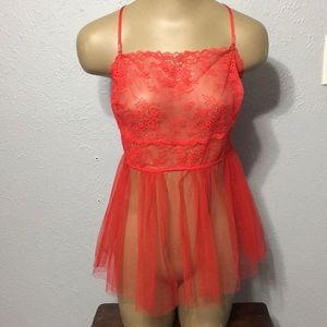 2 For $40 Victoria’s Secret Tulle Lace Babydoll